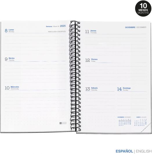 Седмичен тефтер - органайзер Miquelrius Dream от септември 2025 до юни 2026 г.