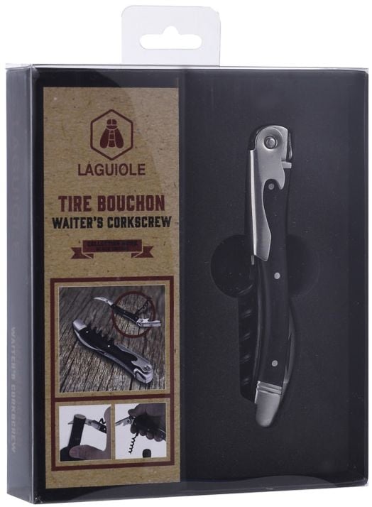 Тирбушон Laguiole Corkscrew Black Wood