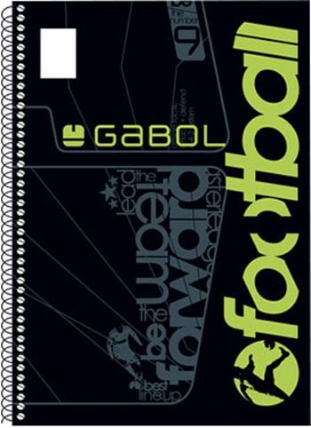 Тетрадка със спирала Gabol А4, 80 листа - широки редове