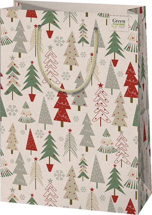 Подаръчна торбичка Cardex с елхички