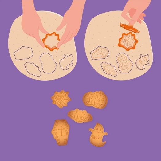 Формички за бисквити Legami - Halloween, 5 бр.