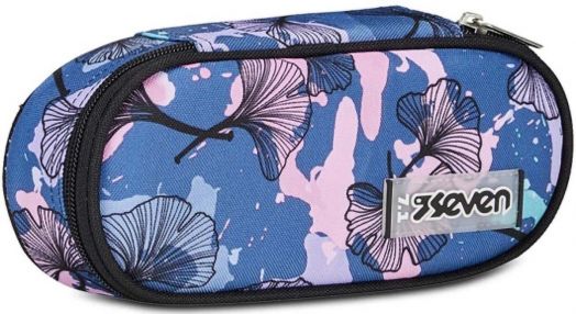 Ученически несесер Seven Freethink Reflex Blue с разделения