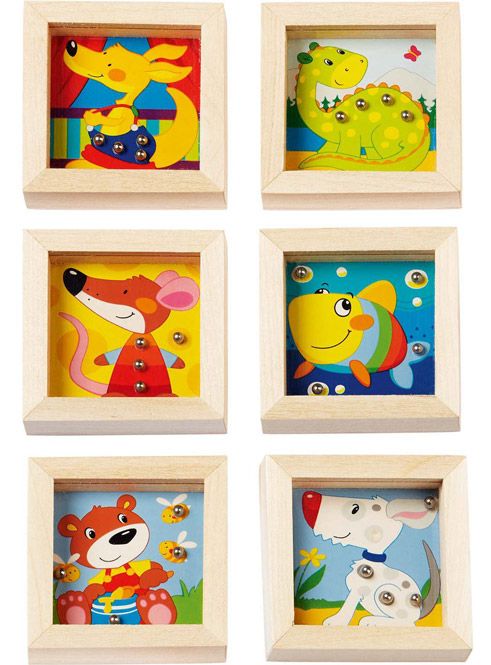 Игра за сръчност и баланс със стоманени топчета - Животни