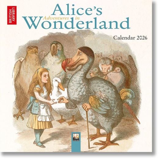 Мини стенен календар Alice's Adventures in Wonderland, 2026 година