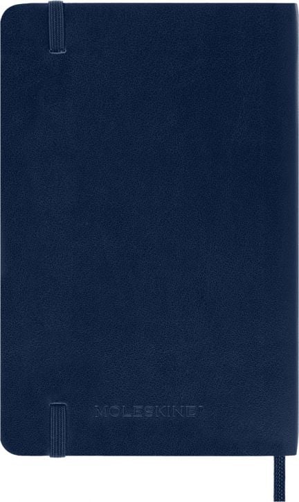 Джобен тъмносин тефтер Moleskine Classic Sapphire Blue с меки корици и нелинирани страници