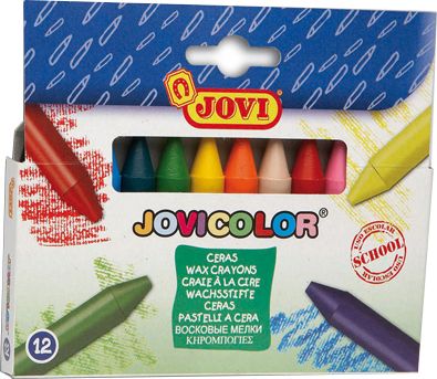 Восъчни пастели Jovi - 12 цвята