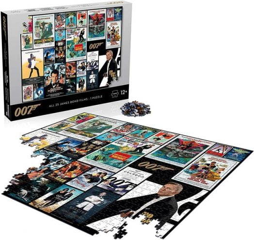 Пъзел Winning Moves: James Bond 007 All 25 Films, 1000 части