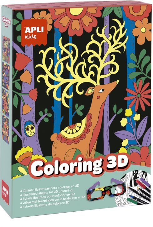Игра за оцветяване с 3D ефект Apli Kids