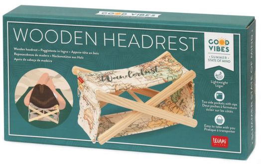 Сгъваема дървена подпирачка за глава Legami - Travel