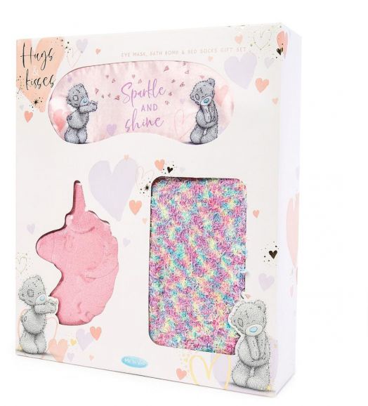 Комплект Me To You - Маска за очи, бомбичка за вана, чорапи