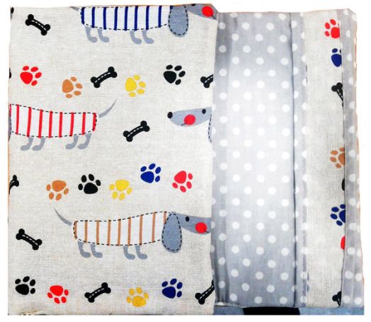 Текстилна подвързия за книга, 23 x 17 см.