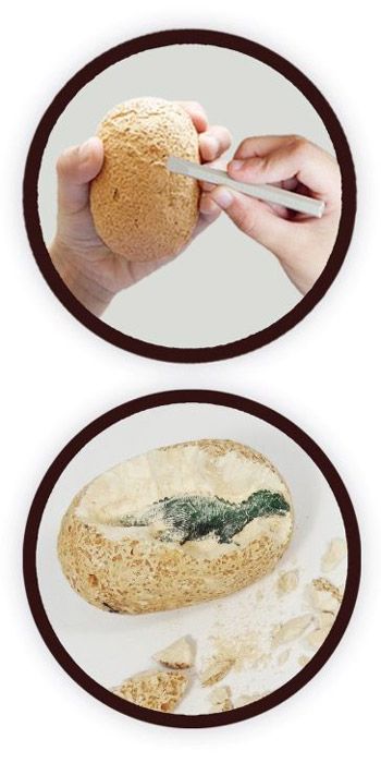 Игрален комплект Buki - Мега дино яйце за откриване, с 12 динозаври