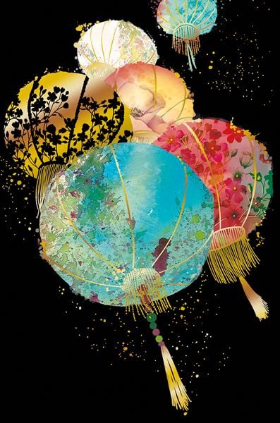 Картичка Editor: Летящи фенери