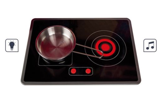 Детски комплект Janod - Двустранна дървена кухня