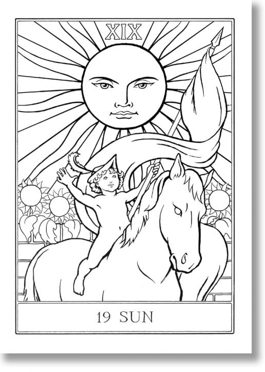 Colour Your Own Tarot Book and Card Deck