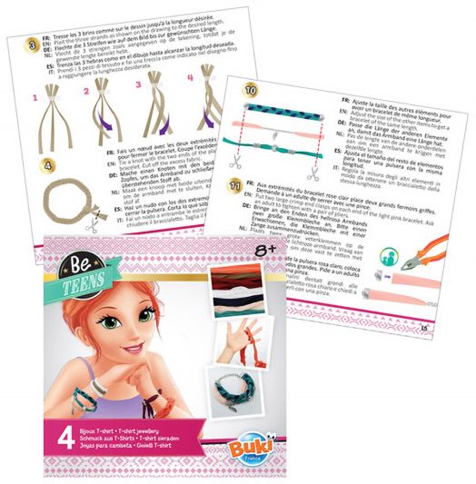 Творчески комплект Buki Be Teens - Направи сам гривни от трико