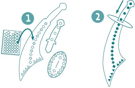 Творчески комплект Djeco - Направи пиратска сабя