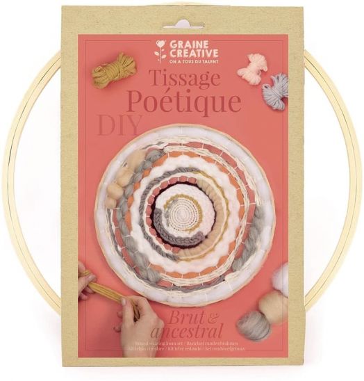 Комплект за тъкане Graine Creative - Кръгъл, Поетично