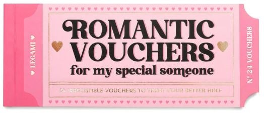 Романтични ваучери Legami на английски език