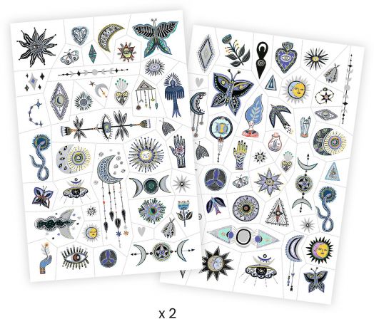 Детски татуировки Djeco - Символи