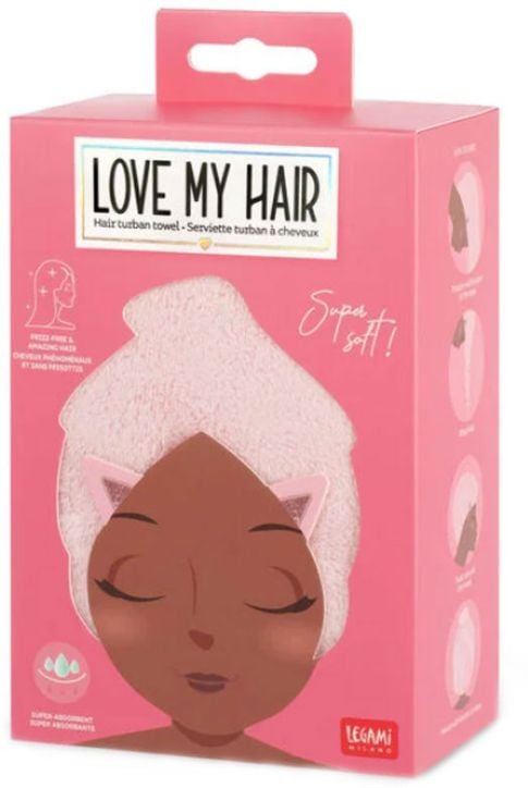 Кърпа за коса Legami - Love my hair, Kitty