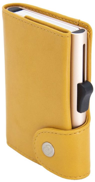 Портфейл за карти и монети C-secure XL Solis Yellow