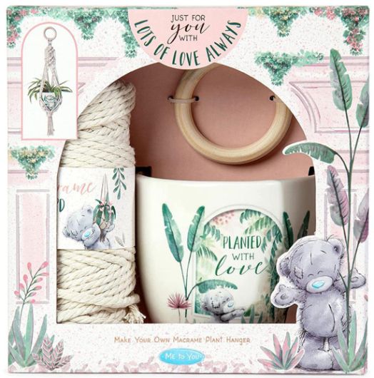 Комплект Me To You - Саксия с макраме за окачване