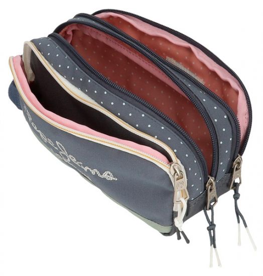 Несесер Pepe Jeans Laila с три отделения и ръкохватка