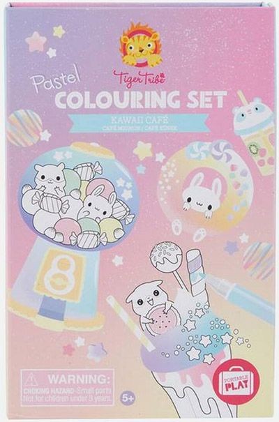 Комплект за оцветяване Tiger Tribe - Kawaii Cafe