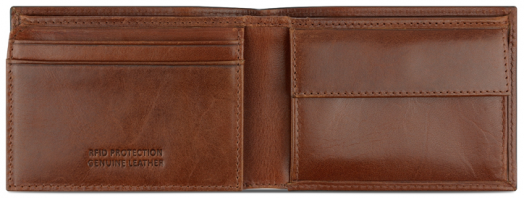 Мъжки портфейл Bugatti Nobile, коняк