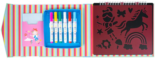 Творчески комплект Floss & Rock, Chalkboard Sketchbook, Rainbow Fairy - Феята на Дъгата