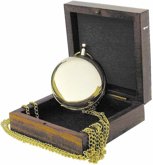 Компас джобен с верижка Sea Club, в дървена кутия