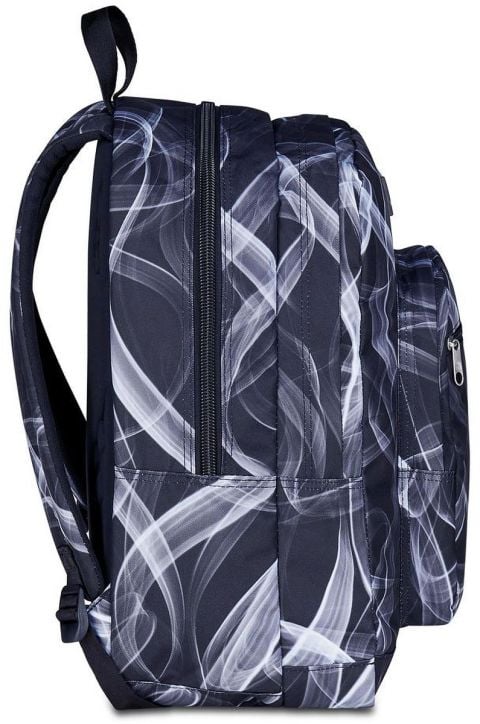 Ученическа раница Seven Freethink Jet Black с две отделения и USB порт