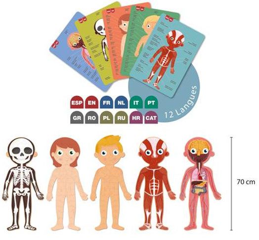 Пъзел Apli - Човешкото тяло