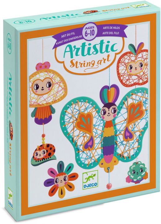 Творчески комплект Djeco - Направи висящи декорации с плетеници