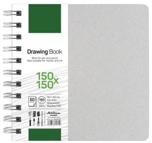 Скицник  Drasca Drawing Book, 50 листа, 15 х 15 см.