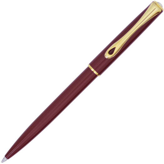 Химикалка Diplomat Traveller, тъмночервена + злато