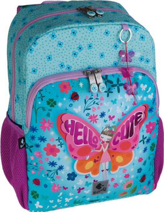 Ученическа раница Busquets Hello Cute 2023 с едно отделение и преден джоб
