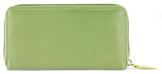 Хоризонтален дамски портфейл Mano Multicolours, зелен