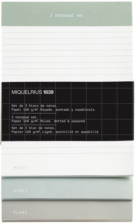 Комплект от 3 пада Miquelrius Back2Basics