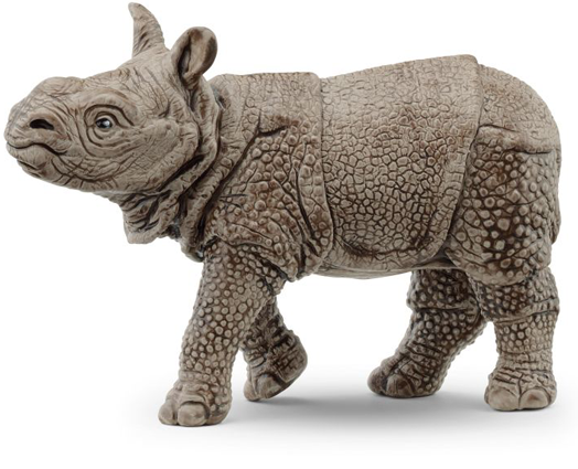 Фигурка Schleich: Индийски носорог, бебе