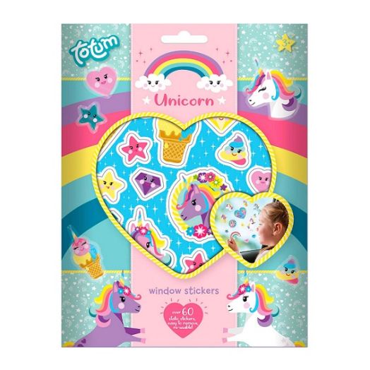 Totum Декорирай сам със стикери за стъкло Еднорог