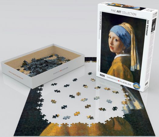 Пъзел Eurographics - Момиче с перлена обица, 1000 части