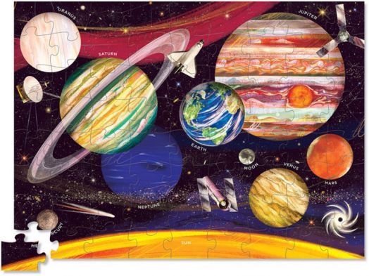 Пъзел Crocodile Creek - Слънчевата система, 72 части