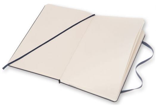 Голям тефтер Moleskine Classic Blue Sapphire с твърди корици и нелинирани листа