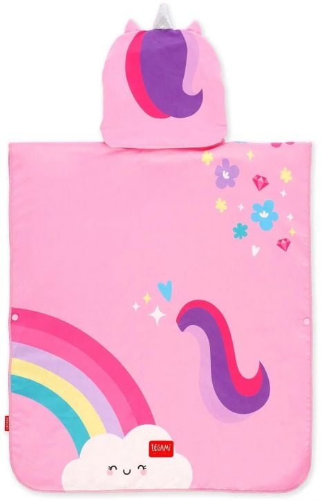 Детско хавлиено пончо с качулка Legami - Unicorn