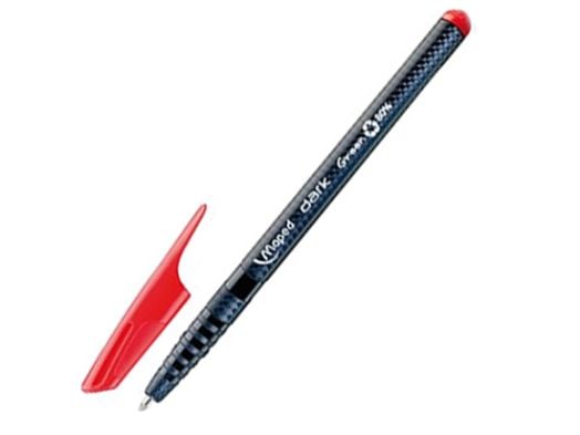 Химикалка Maped Essentials Green Dark, червена