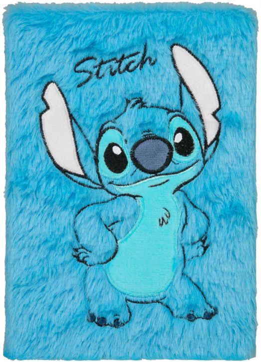Тетрадка с плюш Undercover Lilo & Stitch A5 с широки редове