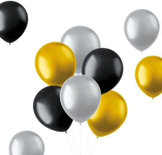 Комплект балони Folat - Металик, 10 бр.