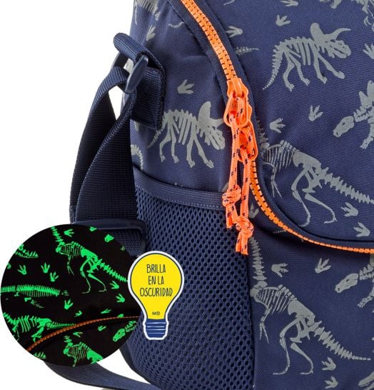 Чанта за храна Miquelrius Dino World, светеща в тъмното